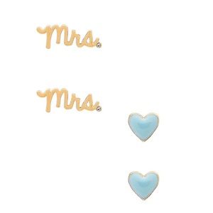 Baublebar here comes the bride earrings